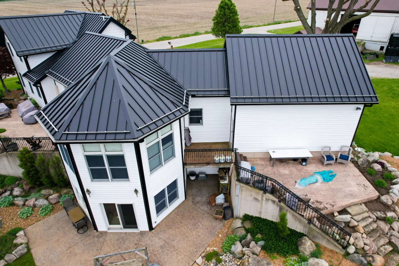 Fiber cement siding installed on a Summit Lakes home